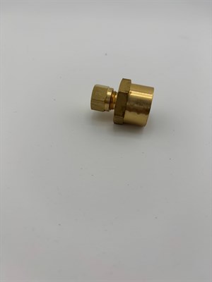 5/16 O/D (1/2in BSP) Female Coupling Vale Brass Part: DC12/20/322